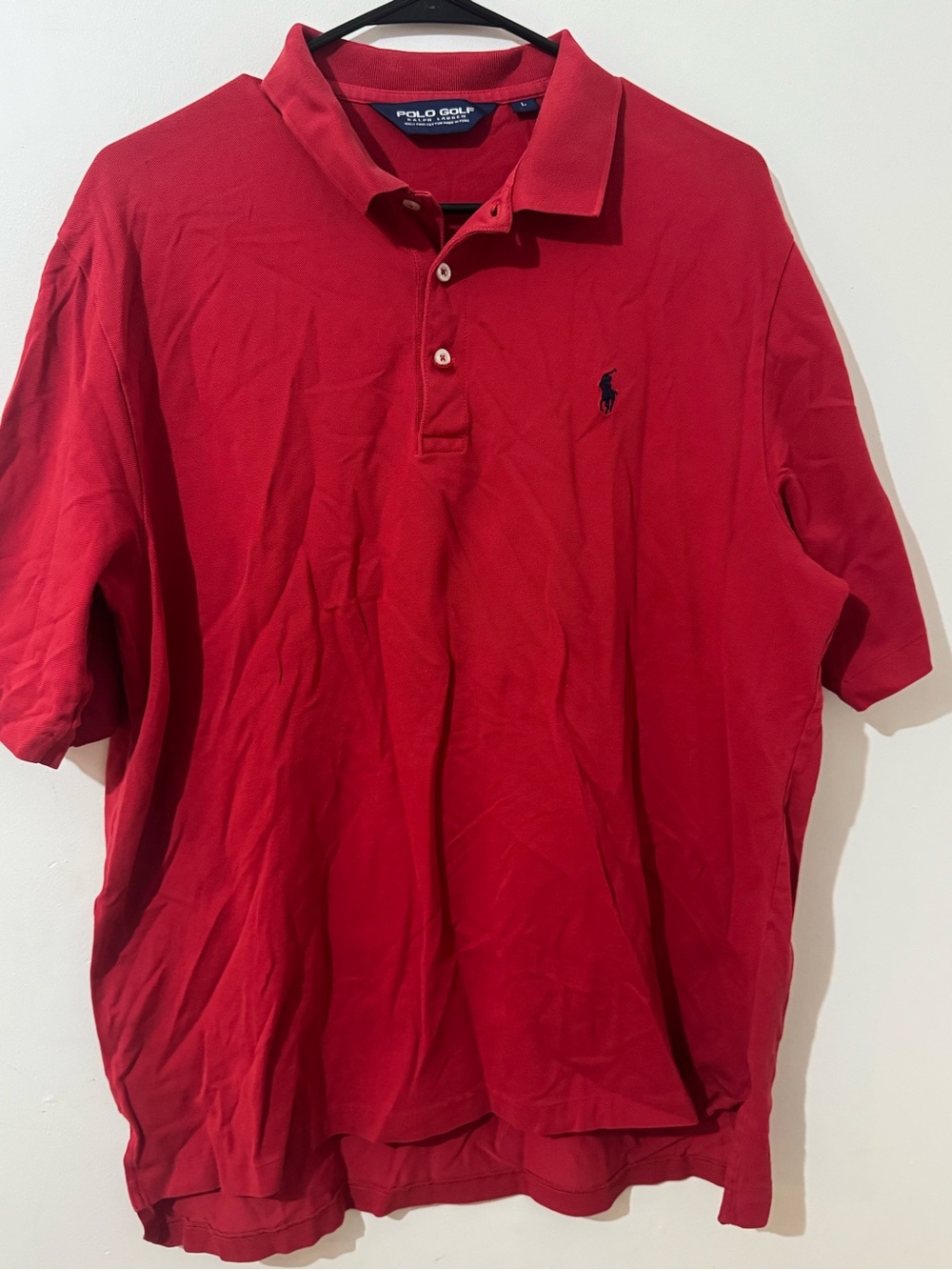Polo by Ralph Lauren Red Short-Sleeve Polo with Navy Pony